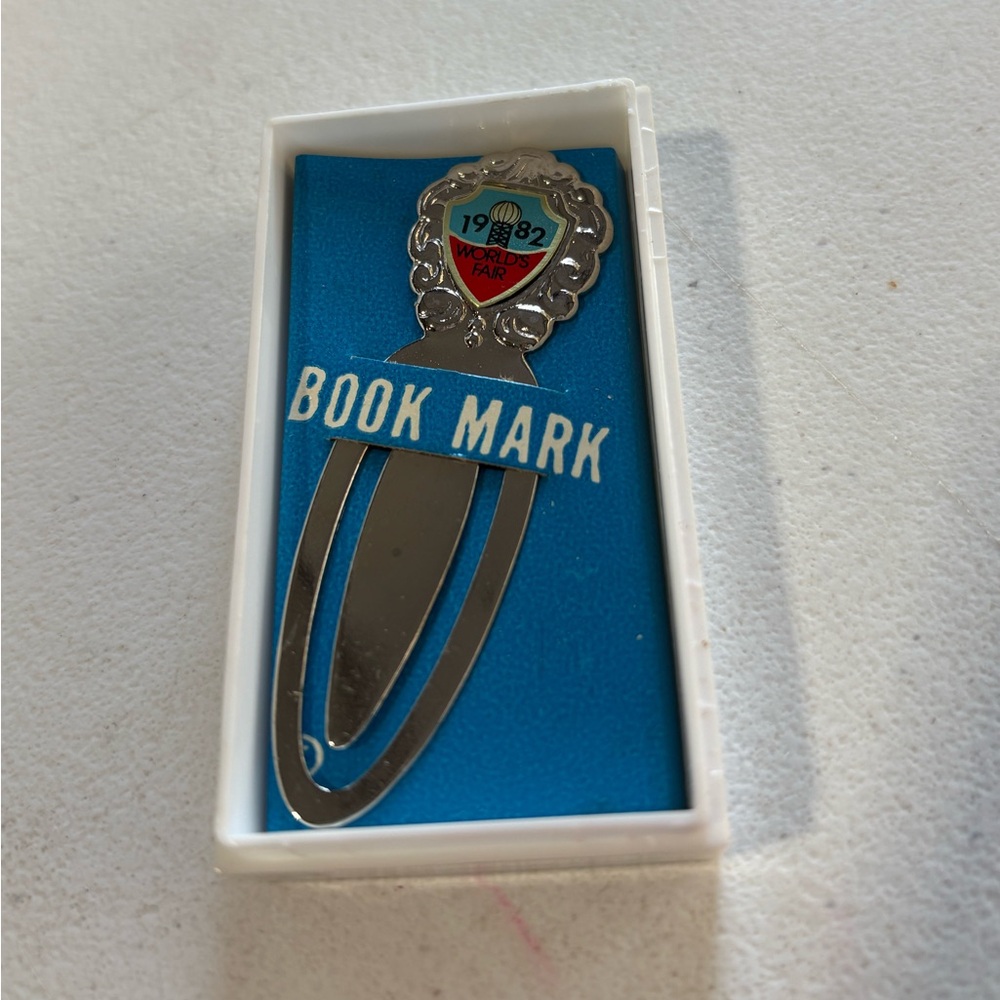 Vintage Silver Bookmark 1982 World’s Fair